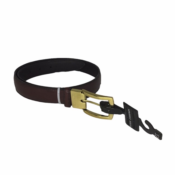 Geoffrey Beene Other - BURGUNDY genuine leather belt